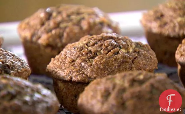 Muffins de Salvado de Calabacín Húmedos