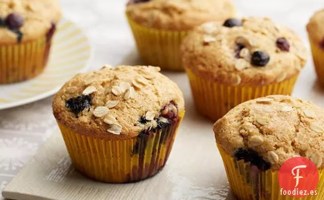 Muffins de Trigo Integral de Arándanos