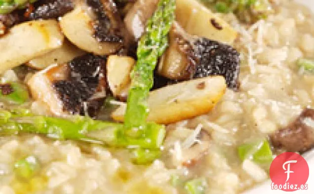 Risotto De Setas Y Espárragos