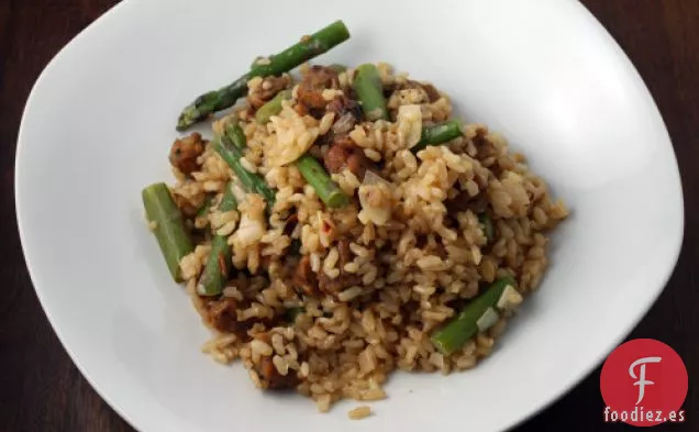 Arroz Integral Con Tempeh Y Salsa Tahini