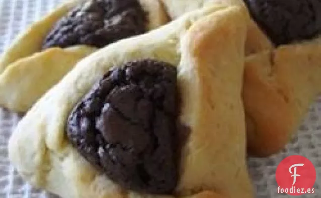 Hamentashen con Relleno de Brownie