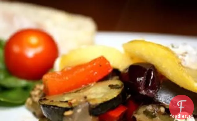 Pisto con Rondas de Polenta