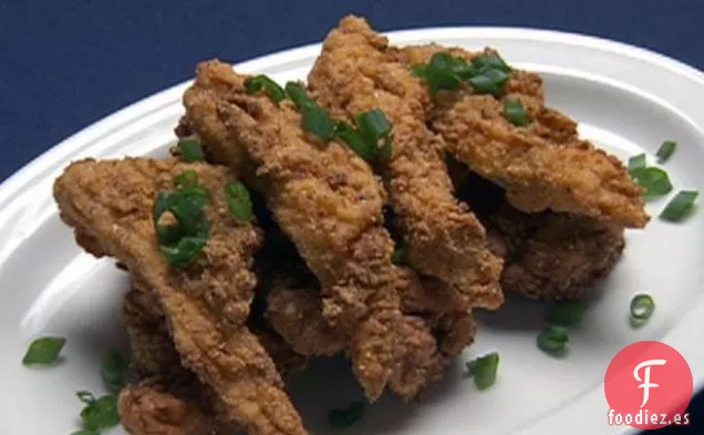 Muslos de Pollo Fritos Marinados Con Suero de Leche