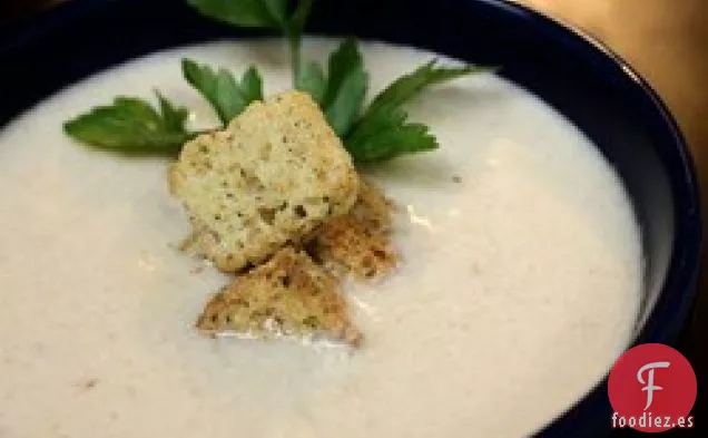 Sopa de Puerros Y Coliflor Baja En Carbohidratos