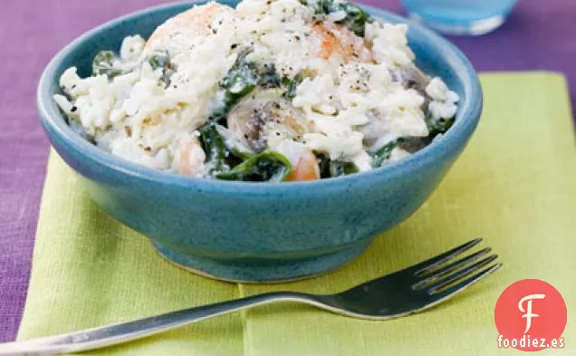 Camarones Cremosos y Arroz