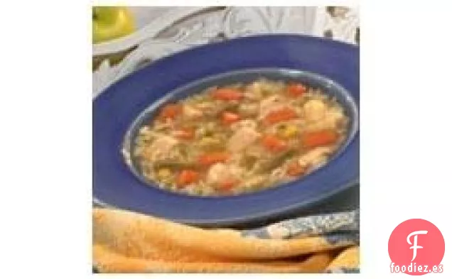 Sopa de Verduras Con Pollo Campestre