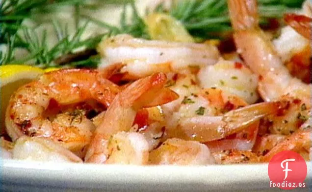 Camarones al Romero con Ajo Picante