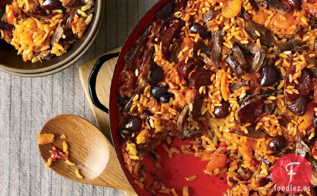 Arroz con Pato y Albaricoques