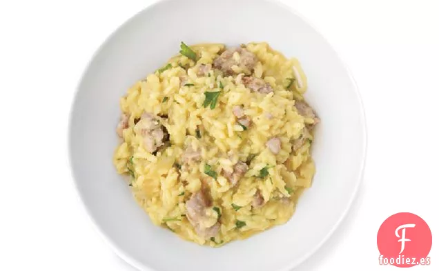 Risotto de Hinojo y Salchichas