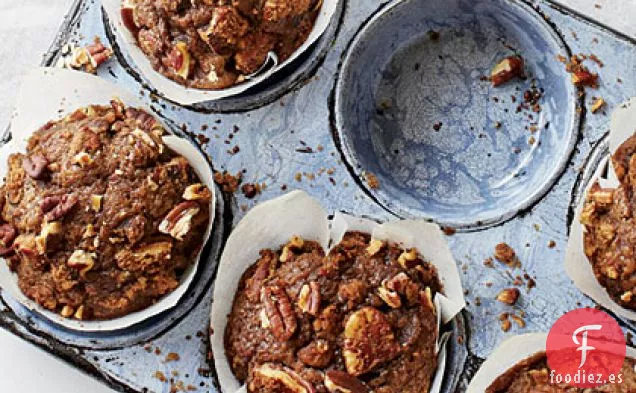 Magdalenas de Jengibre con Streusel de Nueces Especiadas