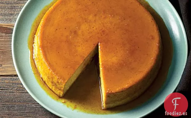 Flan de Calabaza Naranja Caramelizado