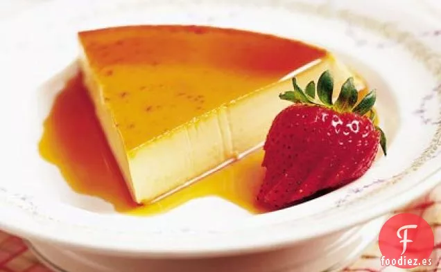 Flan de Oporto con aroma cítrico