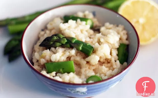 Risotto de Espárragos de cebollino y Limón