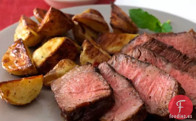 Filete a la Pimienta con Salsa de Mostaza y Menta