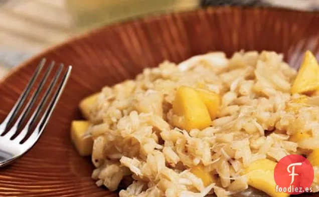 Risotto de Cangrejo y Coco con Mango