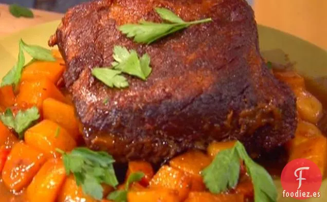 Asado a la Olla de Vino Tinto con Miel y Tomillo