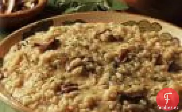 Porcini, Risotto De Cebolla Caramelizada Y Salvia