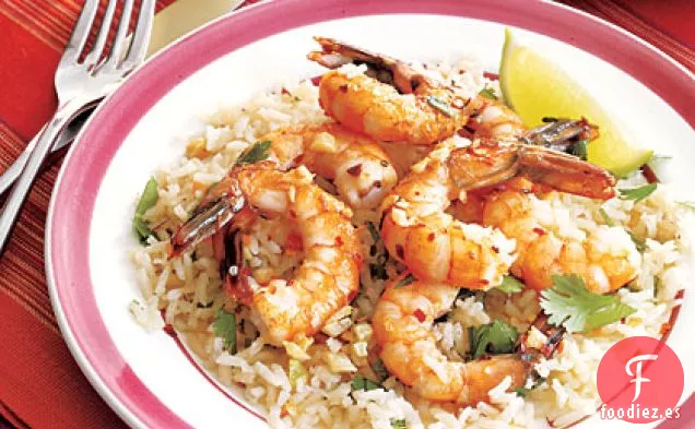 Camarones de Coco y Arroz