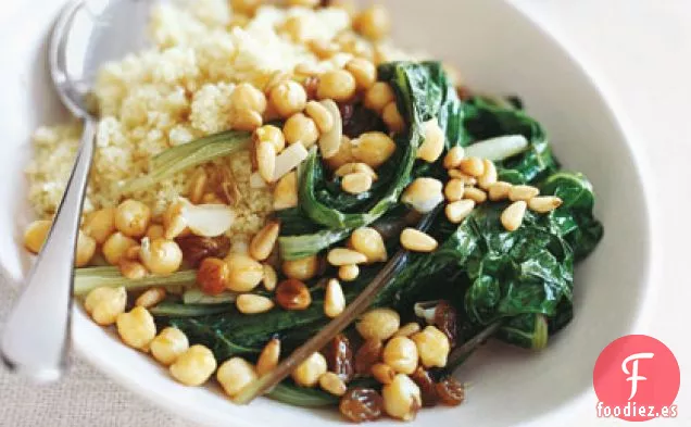 Acelgas con Garbanzos y Cuscús