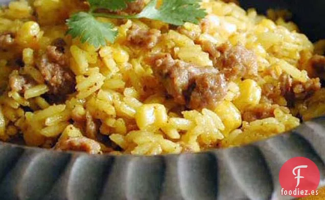 Salchichas y arroz del Suroeste