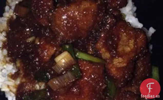 Carne de Res de Mongolia y Cebolletas