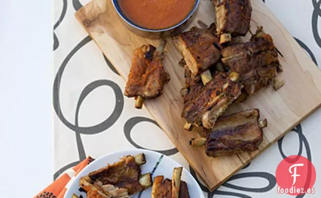 Costillas de Ternera Estofadas a la Cerveza con Salsa de Naranja y Tamarindo