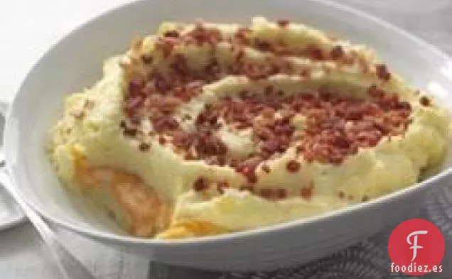 Cazuela de Puré de Patatas con Queso Cheddar