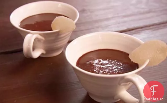 Chocolate Caliente con Frambuesa