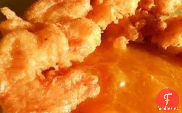 Camarones Cajún con Salsa de Durazno Picante