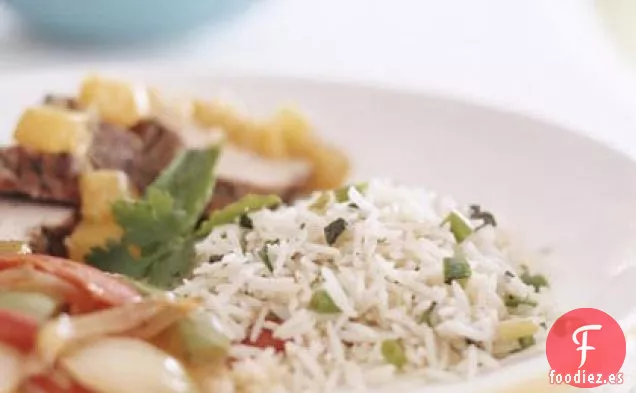 Arroz con Menta, Cilantro y Coco