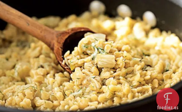 Risotto de Pasta con Hinojo