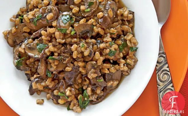 Risotto de Farro con Champiñones