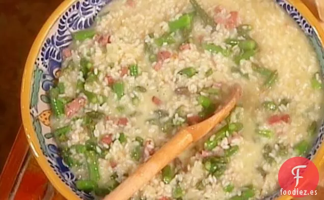 Risotto con Espárragos y Mota