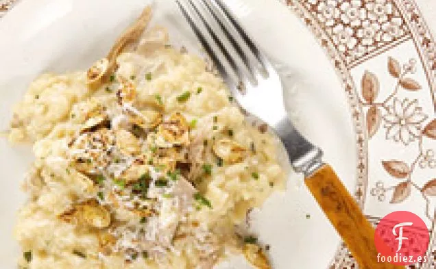 Risotto De Pato Y Calabaza Con Semillas De Calabaza Picantes