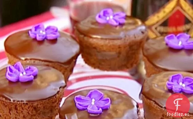 Cupcakes de Ganache de Chocolate