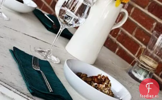 Risotto De Queso De Cabra Ahumado Con Champiñones De Jerez