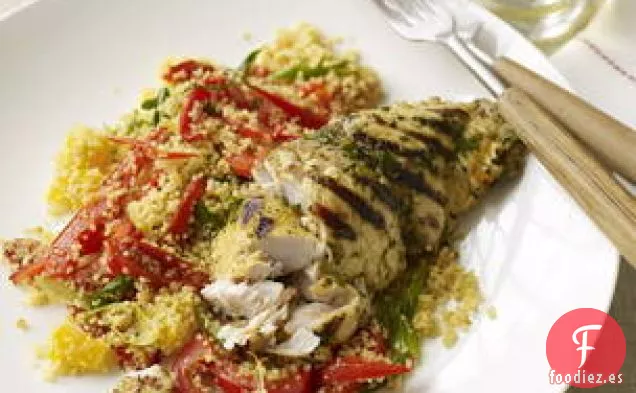 Pescado Cítrico Con Cuscús De Pimiento