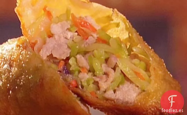 Rollito de Huevo de Cerdo con Ensalada de Brócoli