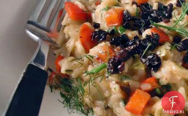 Risotto de Cebada con Hinojo y Aceitunas