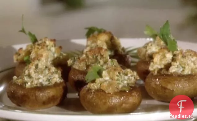 Champiñones Rellenos de Hierbas Saladas