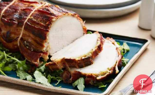 Asado de Cerdo con Miel y Mostaza y Tocino