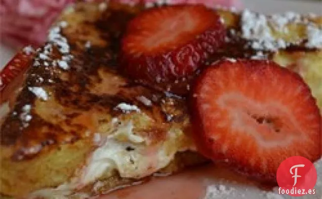 Tostada Francesa de Tarta de Queso de Fresa