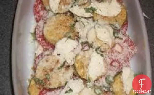 Zucchini e Pomodori Gratinati (Calabacín y tomate gratinados)