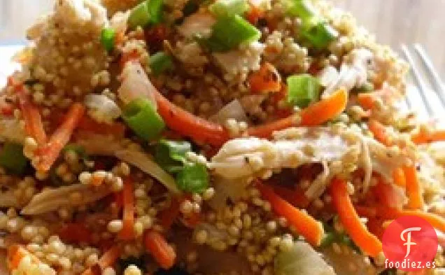 Pilaf de Quinua con Pollo Desmenuzado
