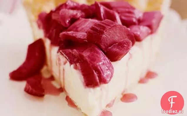 Tarta de Crema de Ruibarbo y Limón
