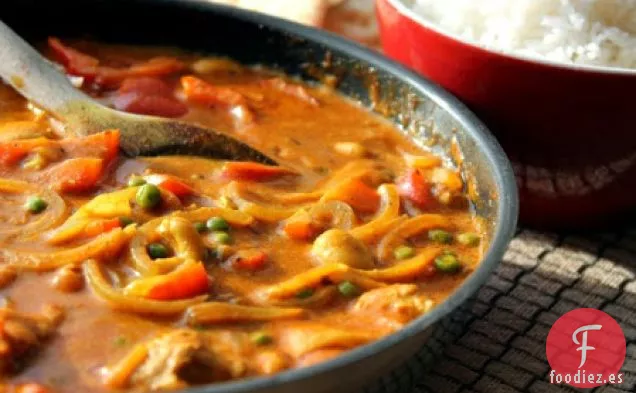 Curry Fácil de Pollo y Verduras