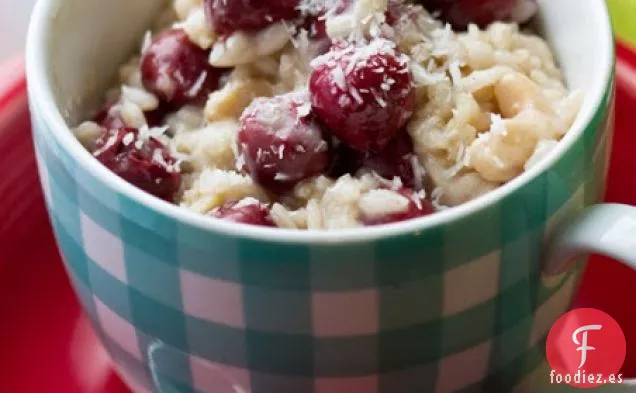 Risotto de Desayuno con Vainilla, Cereza y Coco