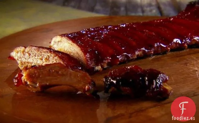 Costillas de Cerdo a la Barbacoa con Chipotle y Ciruela