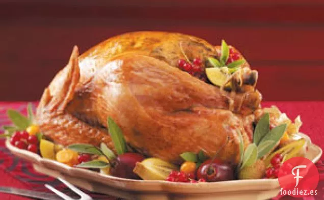 Pavo Asado con Manzana y Hierbas