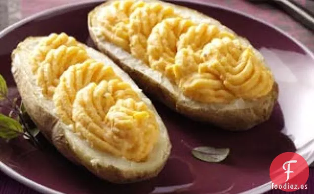 Patatas Cremosas Al Horno Dos Veces Con Mantequilla